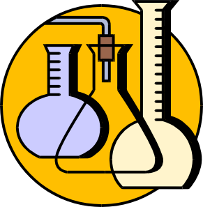 image of filled flasks
