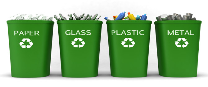image of recycle waste bins